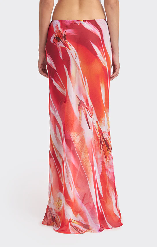 Classic Low Waist Maxi Skirt (Exclusive Print) - Image 4
