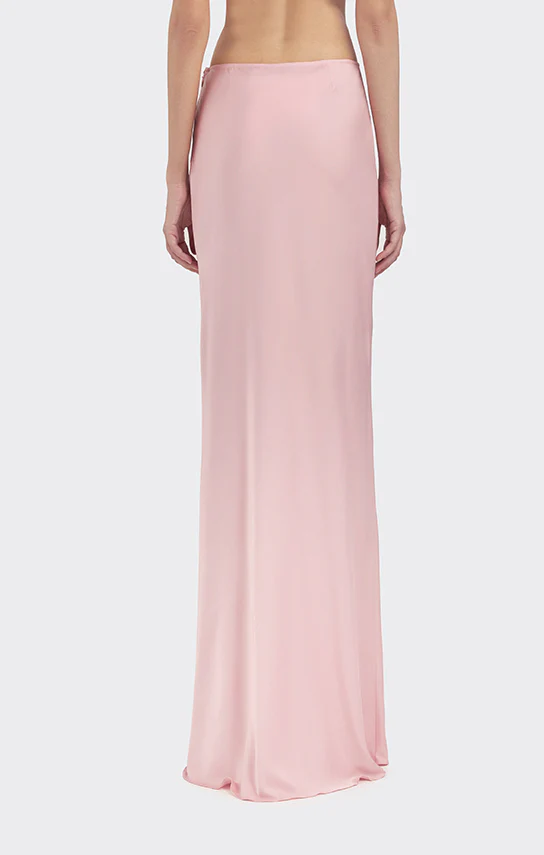 Classic Low Waist Maxi Skirt (Satin) - Image 2