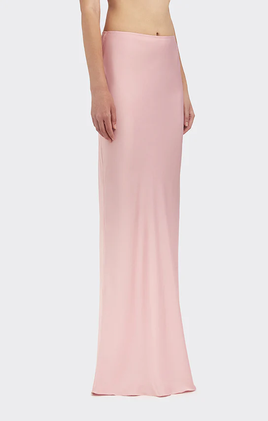 Classic Low Waist Maxi Skirt (Satin) - Image 3