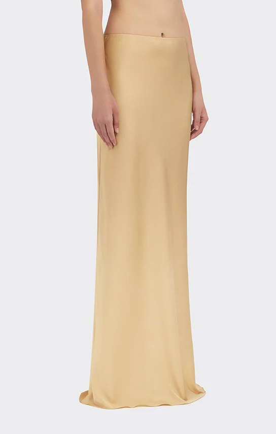 Classic Low Waist Maxi Skirt (Satin) - Image 6
