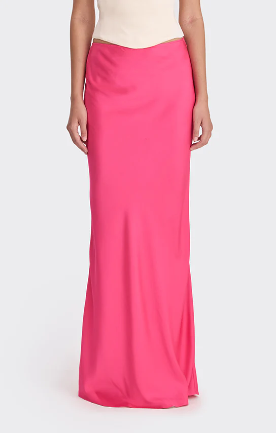 Classic Low Waist Maxi Skirt (Satin) - Image 7