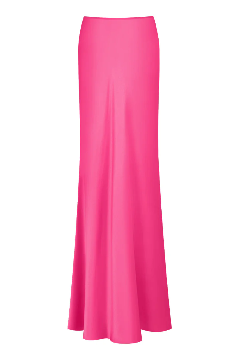 Classic Low Waist Maxi Skirt (Satin) - Image 8