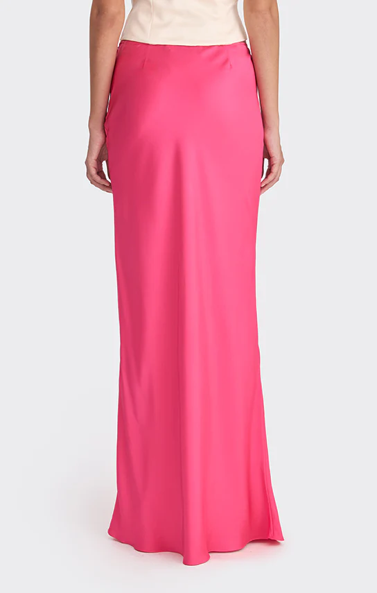 Classic Low Waist Maxi Skirt (Satin) - Image 9