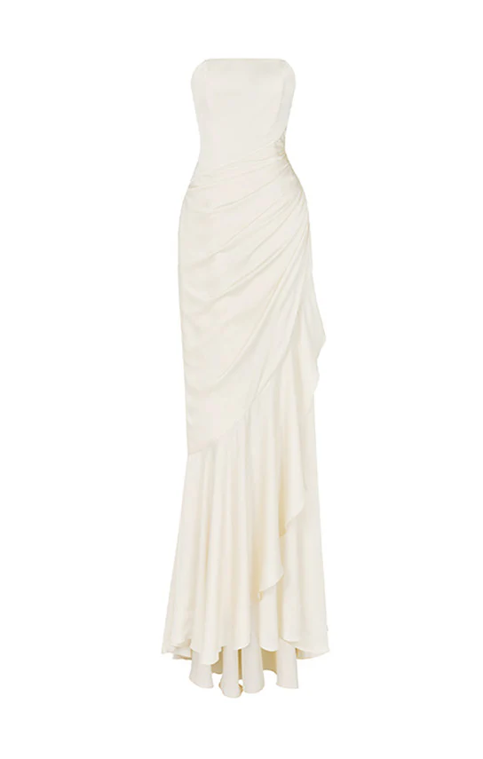 Corset Draped Dress - Image 6