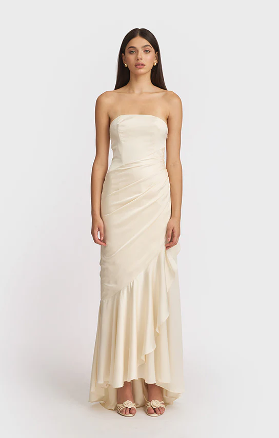 Corset Draped Dress - Image 7