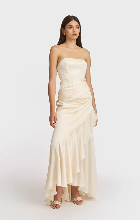 Corset Draped Dress - Image 8