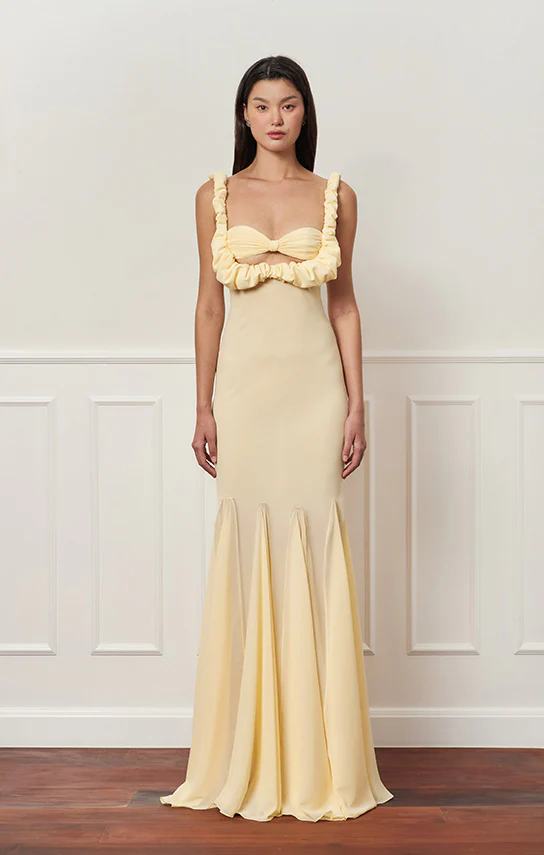 Croissant Maxi Slip Dress