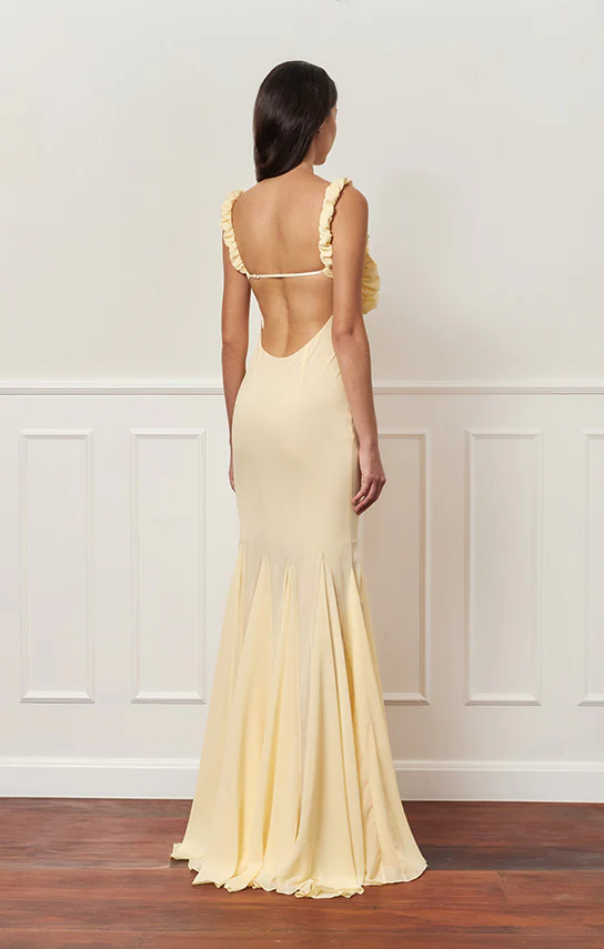 Croissant Maxi Slip Dress - Image 10