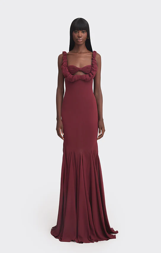 Croissant Maxi Slip Dress - Image 2