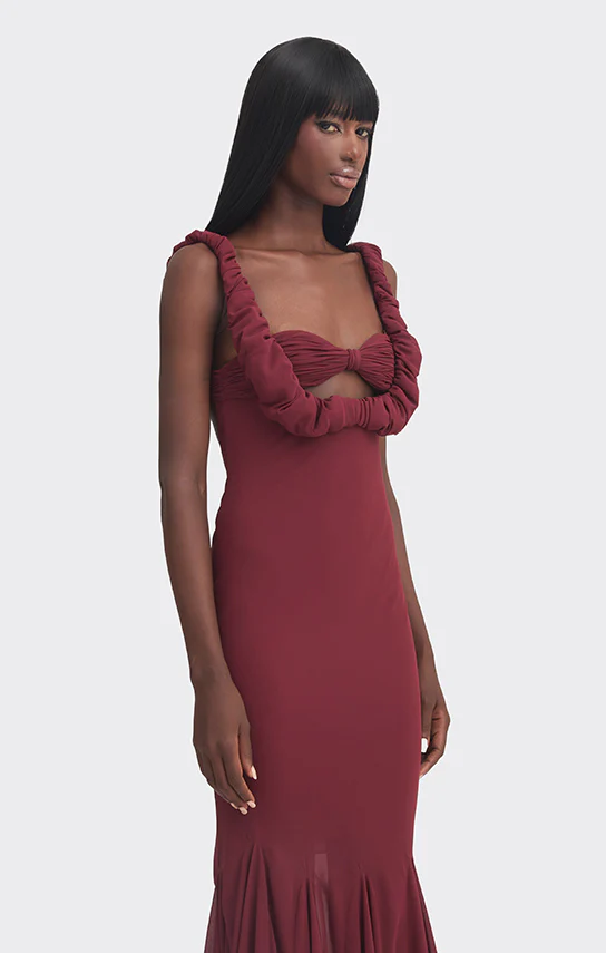 Croissant Maxi Slip Dress - Image 3