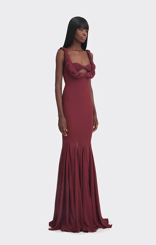 Croissant Maxi Slip Dress - Image 4
