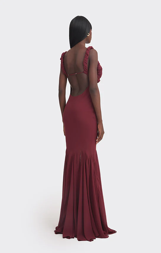 Croissant Maxi Slip Dress - Image 7