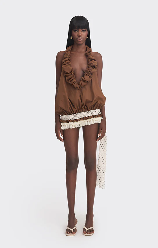 Croissant Mini Dress - Image 3