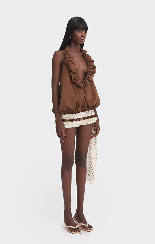 Croissant Mini Dress - Image 5