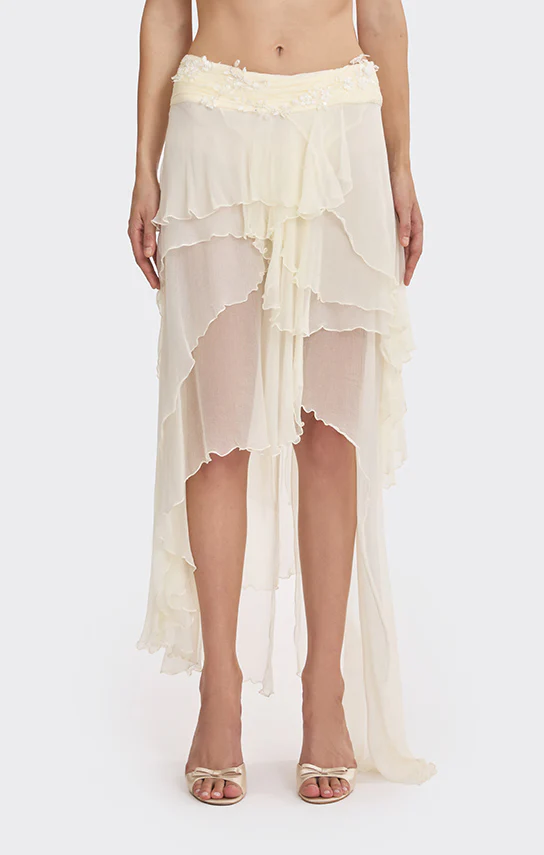 Fairy Layered Maxi Skirt (Lace)