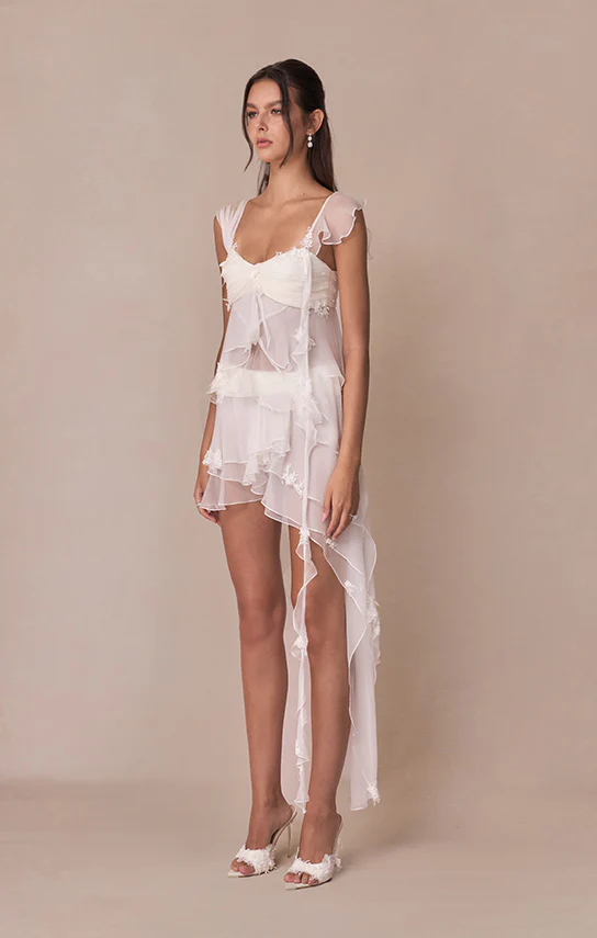 Fairy Layered Mini Skirt (French Lace) - Image 6