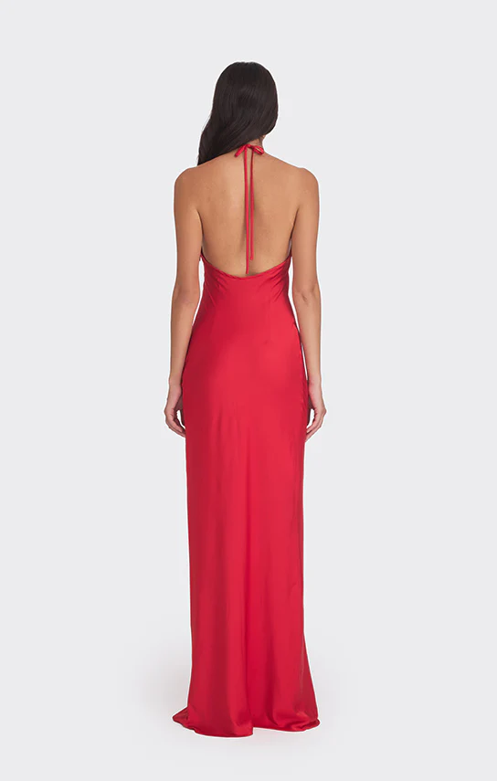 Halter Bias Maxi Slip Dress - Image 16