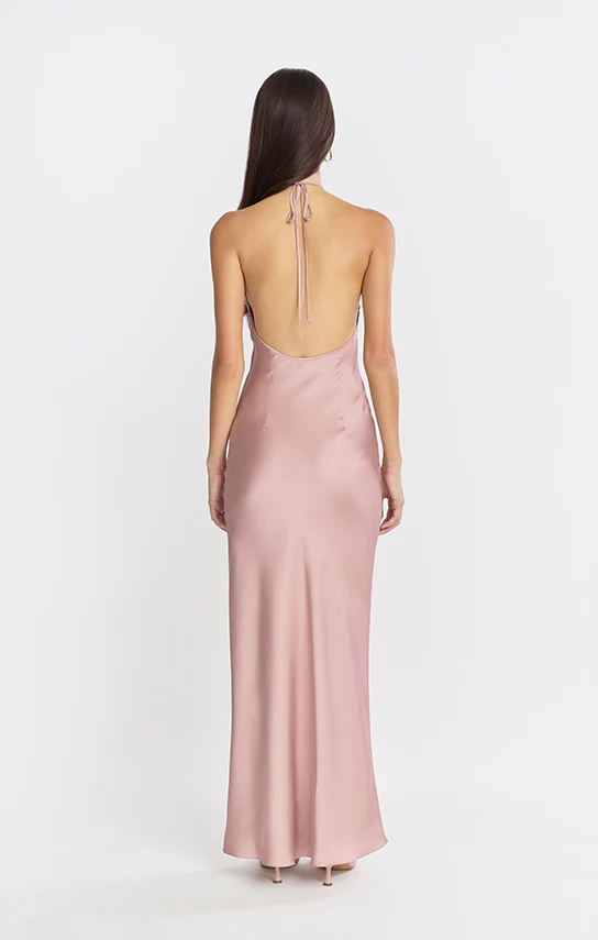 Halter Bias Maxi Slip Dress - Image 24