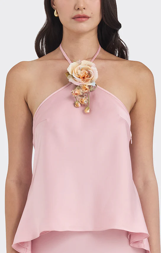 Halter Floral Mini Top - Image 4