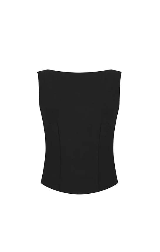 Jersey Boat-Neck Top - Image 11