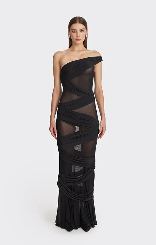 Jersey Wrap Maxi Dress