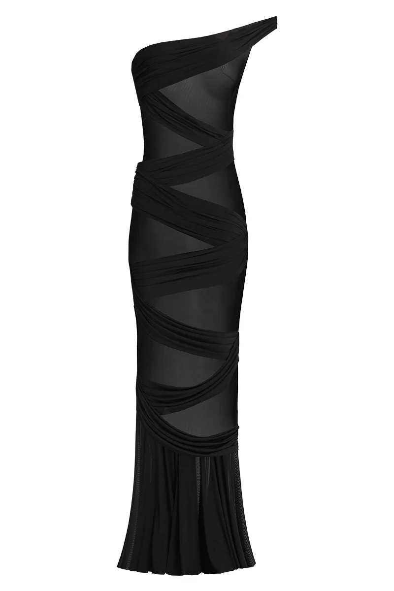 Jersey Wrap Maxi Dress - Image 2