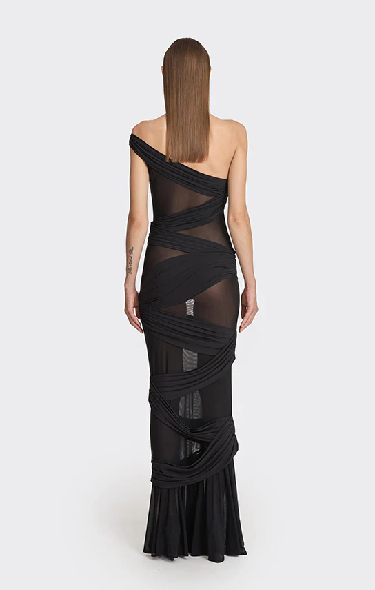 Jersey Wrap Maxi Dress - Image 3