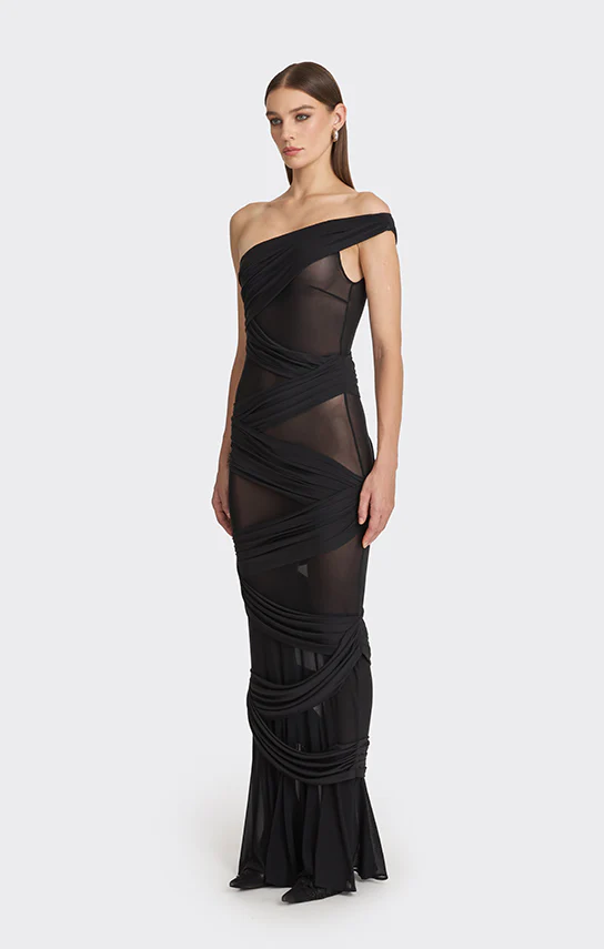 Jersey Wrap Maxi Dress - Image 4