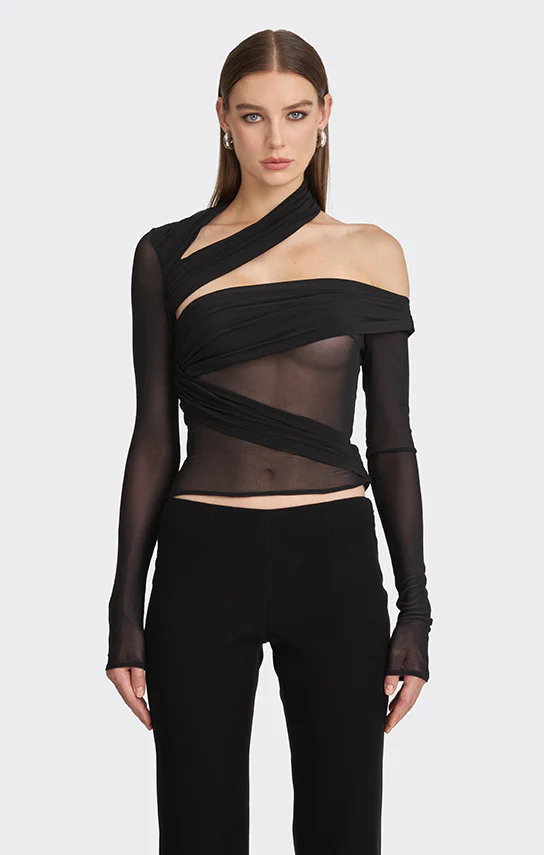 Jersey Wrap Top - Image 3