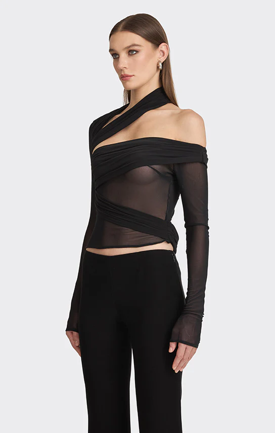 Jersey Wrap Top - Image 4