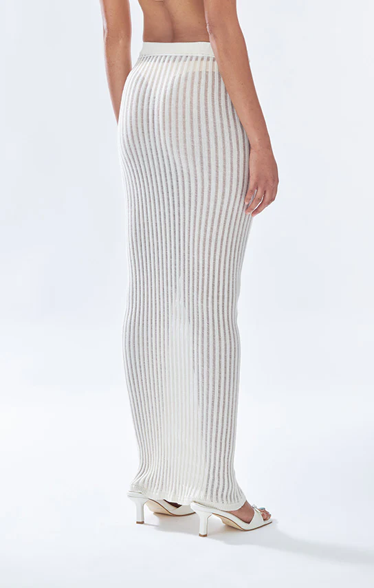Knit Floral Maxi Skirt - Image 7