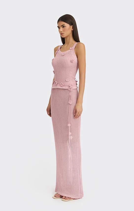 Knit Floral Tank Top - Image 3