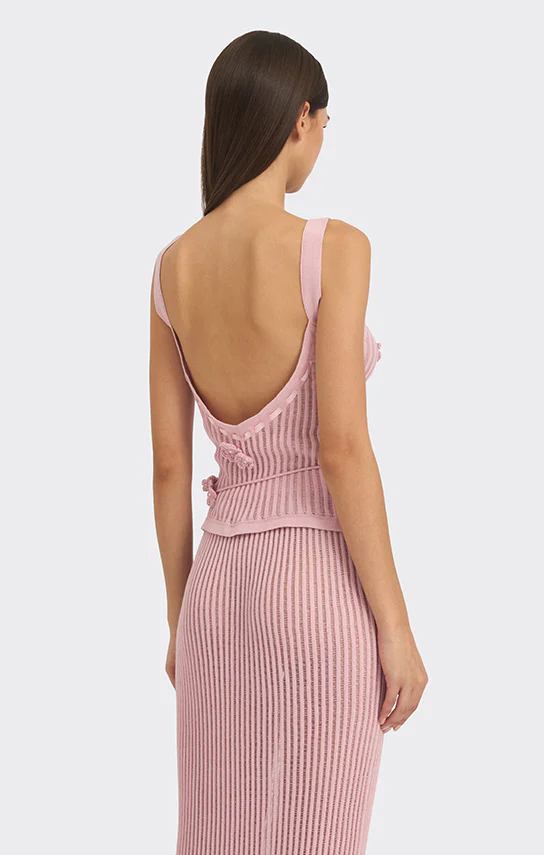 Knit Floral Tank Top - Image 7