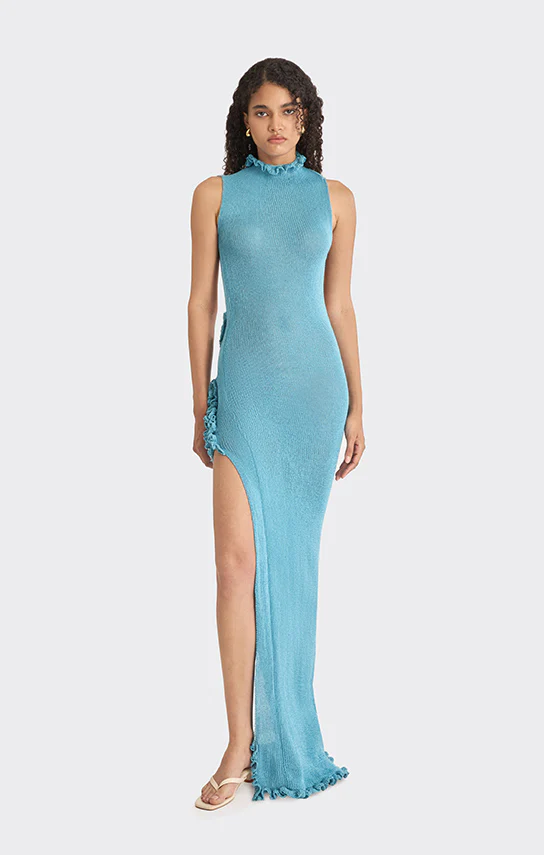 Knit Low-Back Maxi Dress