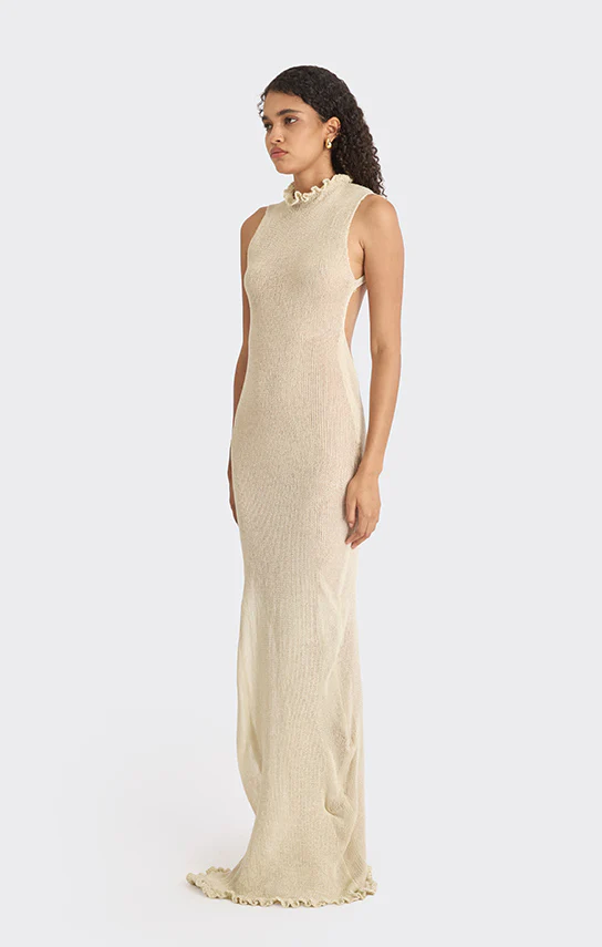 Knit Low-Back Maxi Dress - Image 5