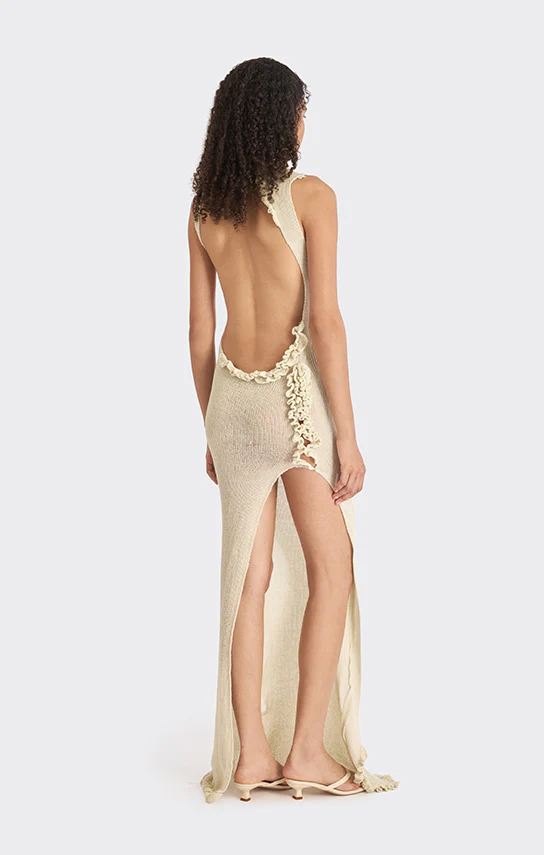 Knit Low-Back Maxi Dress - Image 6