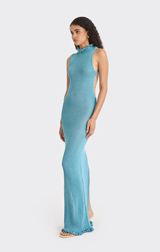 Knit Low-Back Maxi Dress - Image 8