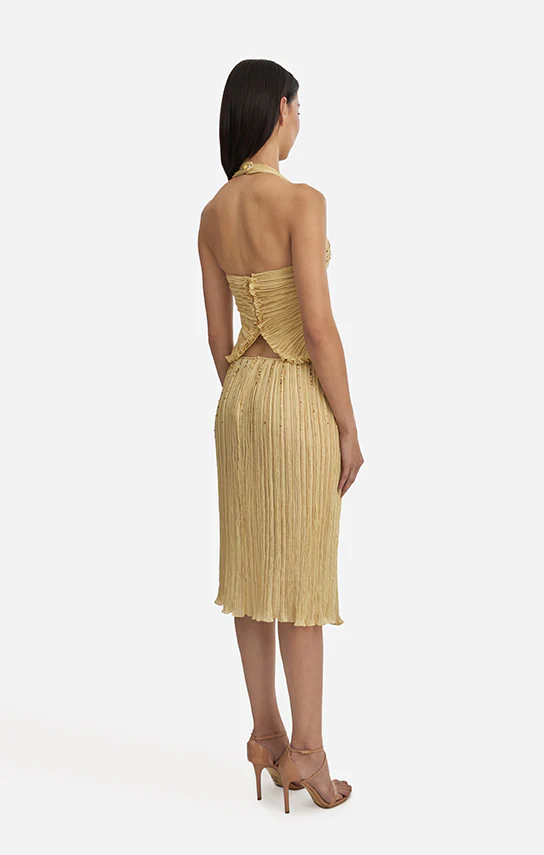 Leaf Draped Bustier Embroidered - Image 10