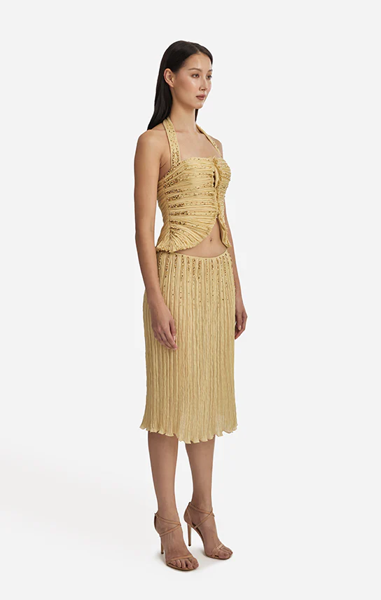 Leaf Draped Bustier Embroidered - Image 6