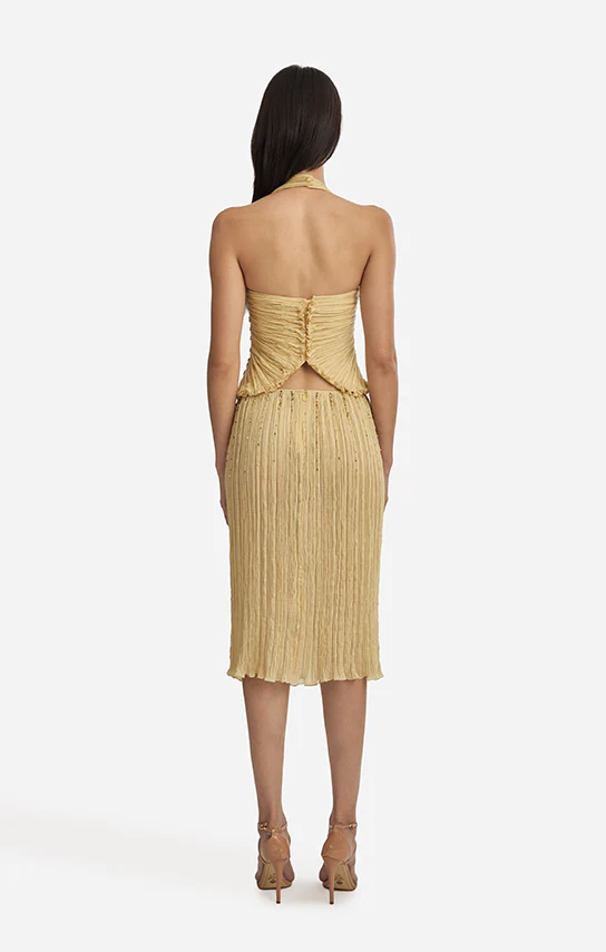 Leaf Draped Bustier Embroidered - Image 8