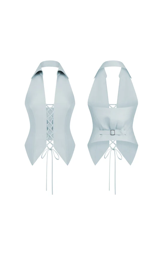 Leona Lace Up Sleeveless Suit - Image 6