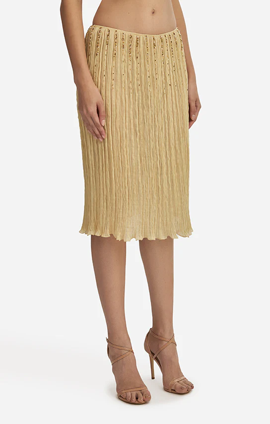 Lotus Pleated Knee Length Embroidered - Image 3