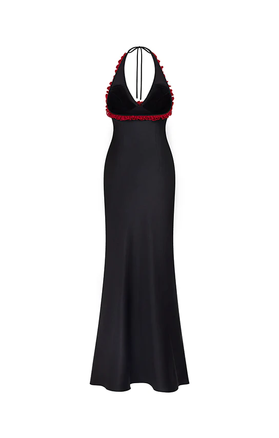 Mini Ruffle Maxi Slip Dress - Image 2