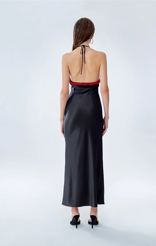 Mini Ruffle Maxi Slip Dress - Image 5