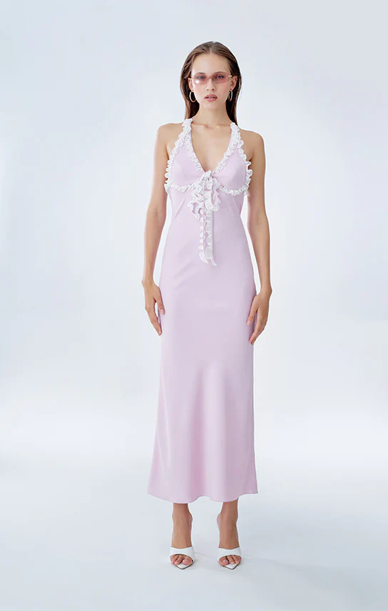 Mini Ruffle Maxi Slip Dress - Image 7