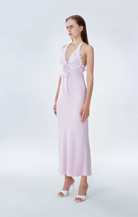 Mini Ruffle Maxi Slip Dress - Image 8