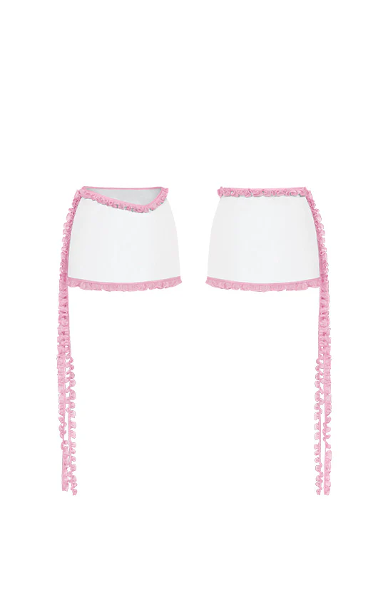 Mini Ruffle Skirt (Denim)