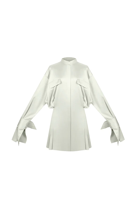 Mr. Mandarin Shirt Dress - Image 6