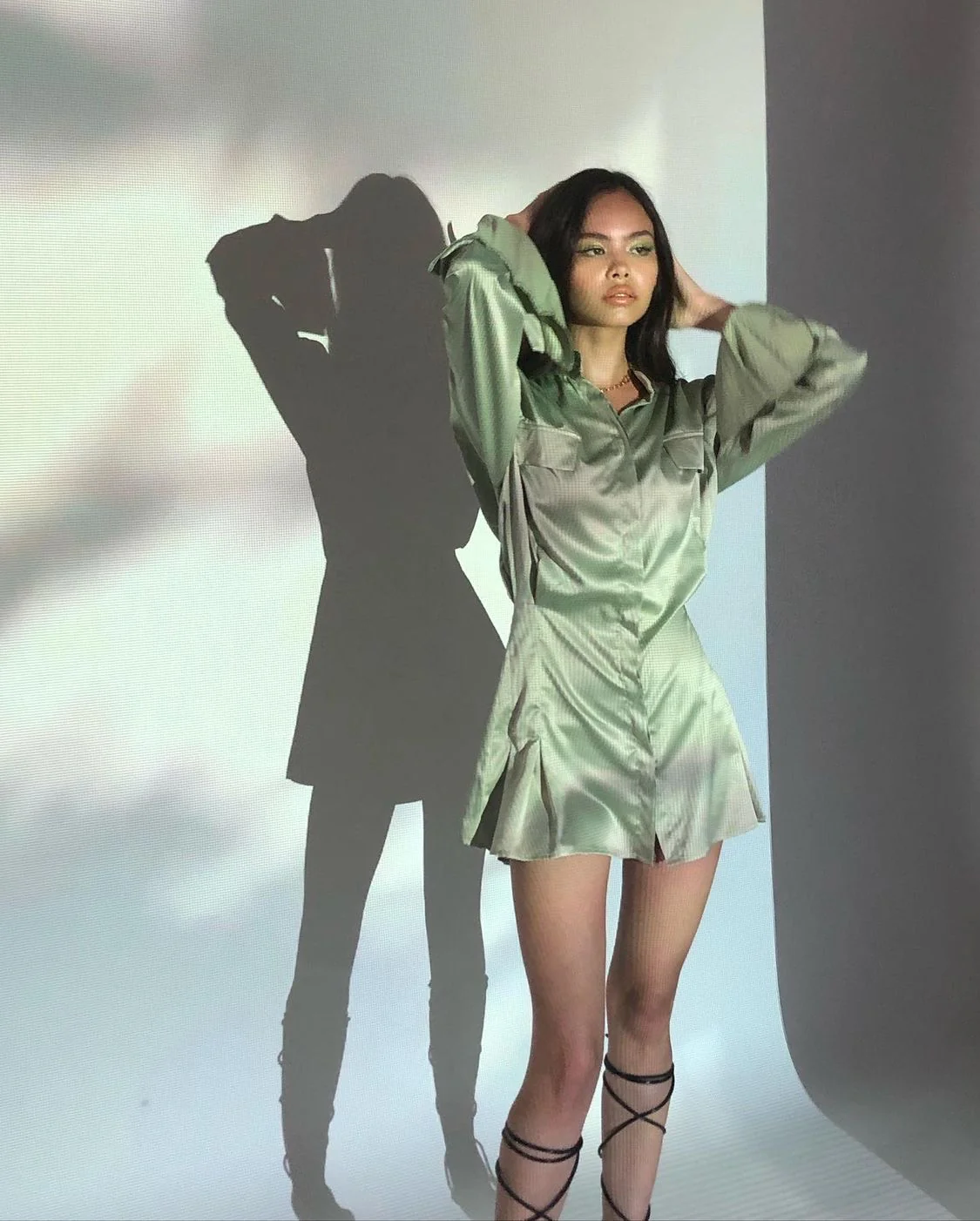 Mr. Mandarin Shirt Dress - Image 7