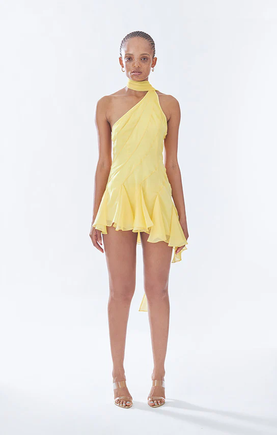 Ms.Godet Asymmetric Dress - Image 3